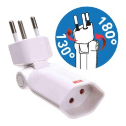 Abzweigstecker clip-clap 1x Typ 13 3-polig weiss